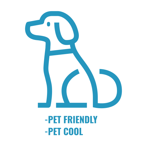 dog - pet friendly, pet cool logo